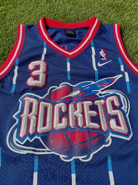Nike Men Sz L Steve Francis Houston Rocksets NBA Jersey Throwback Swingman